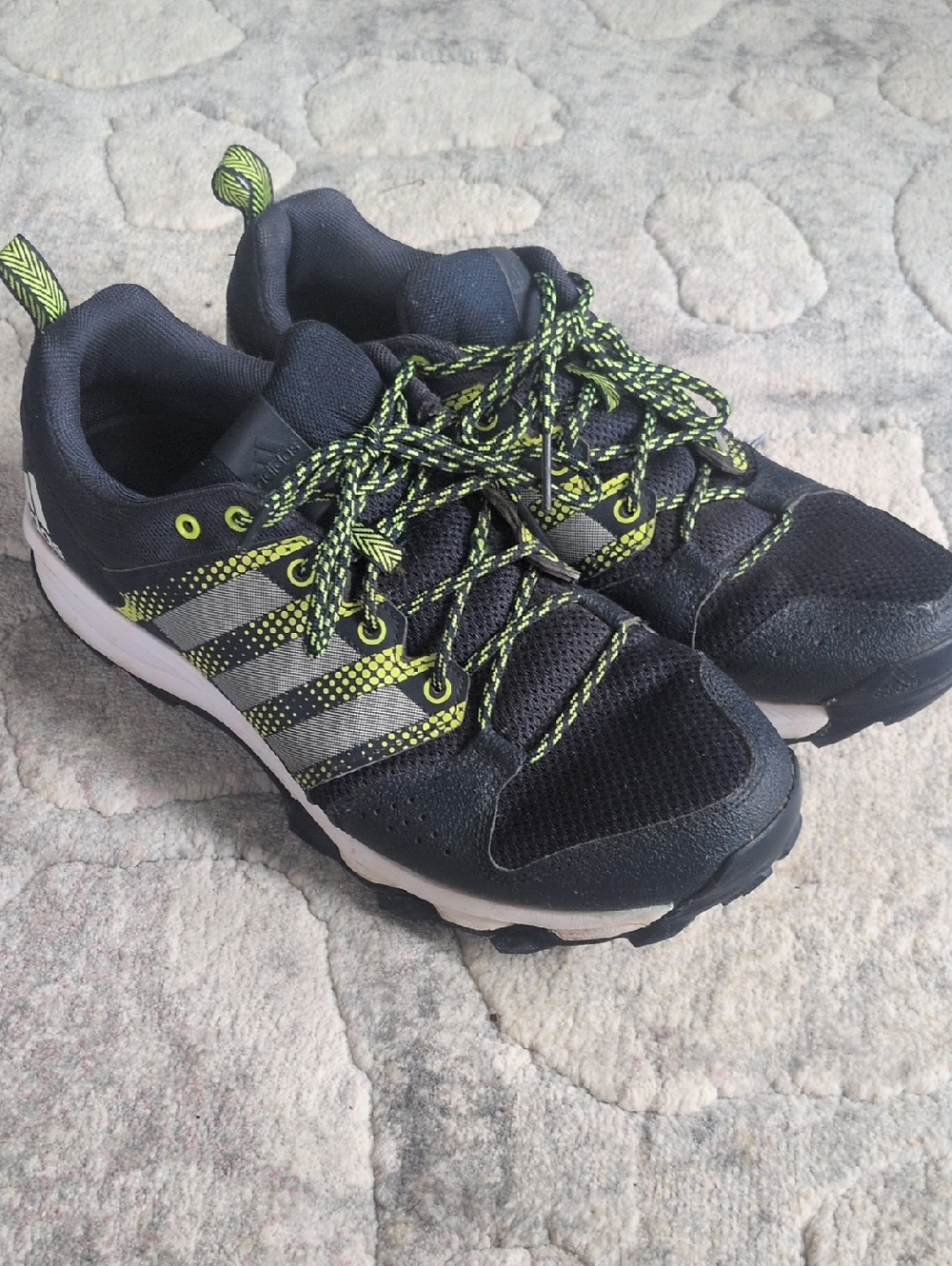 adidas Galaxy Trail Navy and Black Athletic Shoe
